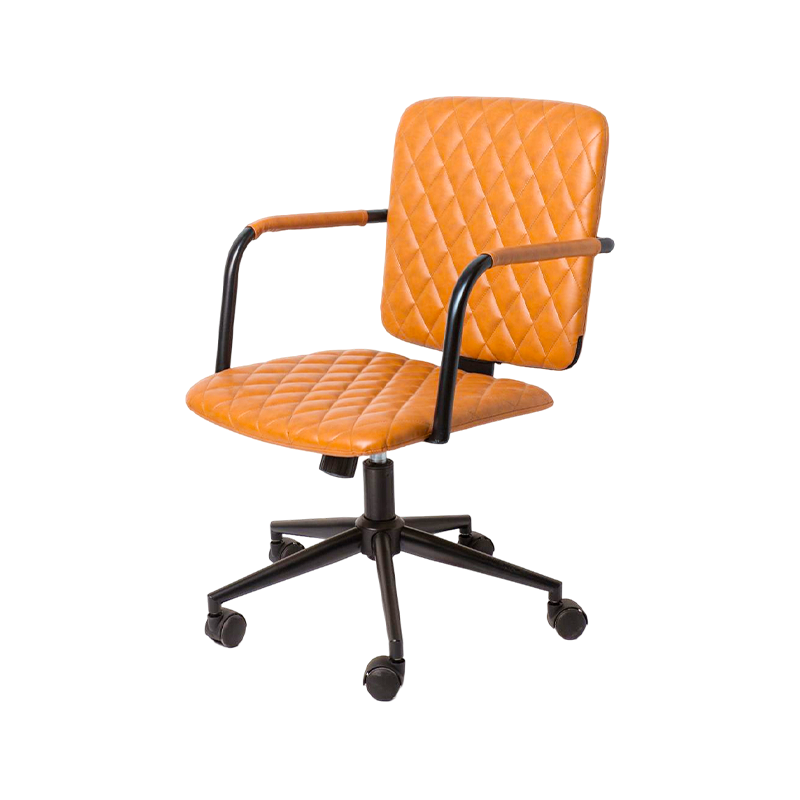 Diamond Chair, stilvoller Home-Office-Stuhl mit lackierter fester Armlehne